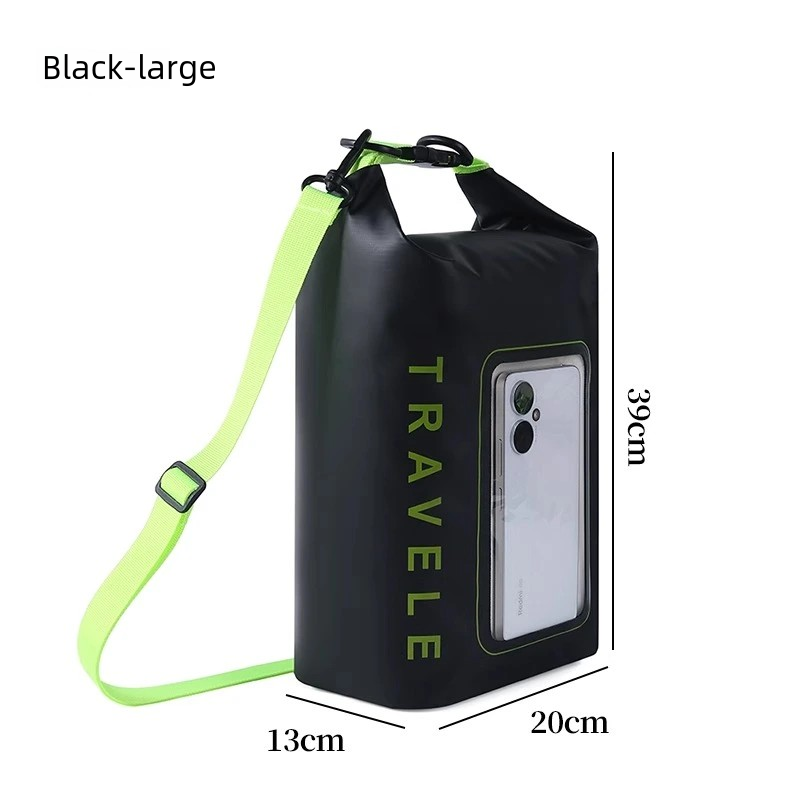Swimming mobile phone waterproof bag with large capacity, touch screen for taking photos, diagonal diving, water park, snorkeling and drifting waterproof case