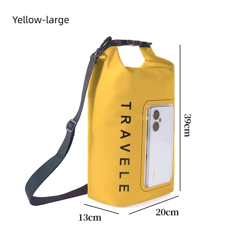 Swimming mobile phone waterproof bag with large capacity, touch screen for taking photos, diagonal diving, water park, snorkeling and drifting waterproof case