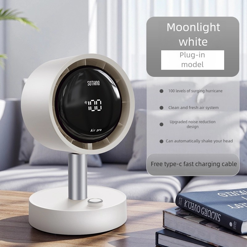 2025 Quiet Desktop Fan with Air Purifier