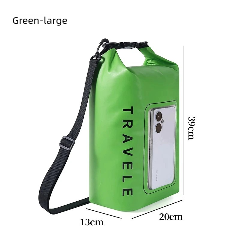 Swimming mobile phone waterproof bag with large capacity, touch screen for taking photos, diagonal diving, water park, snorkeling and drifting waterproof case