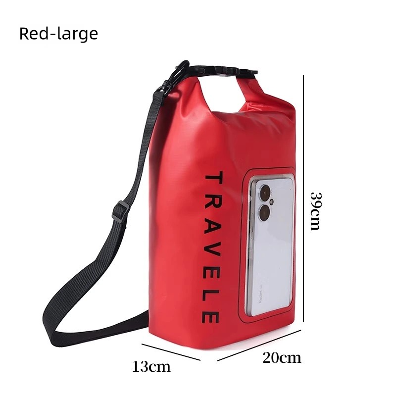 Swimming mobile phone waterproof bag with large capacity, touch screen for taking photos, diagonal diving, water park, snorkeling and drifting waterproof case