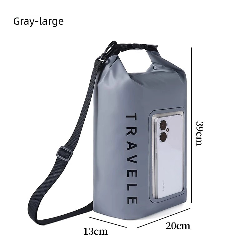 Swimming mobile phone waterproof bag with large capacity, touch screen for taking photos, diagonal diving, water park, snorkeling and drifting waterproof case